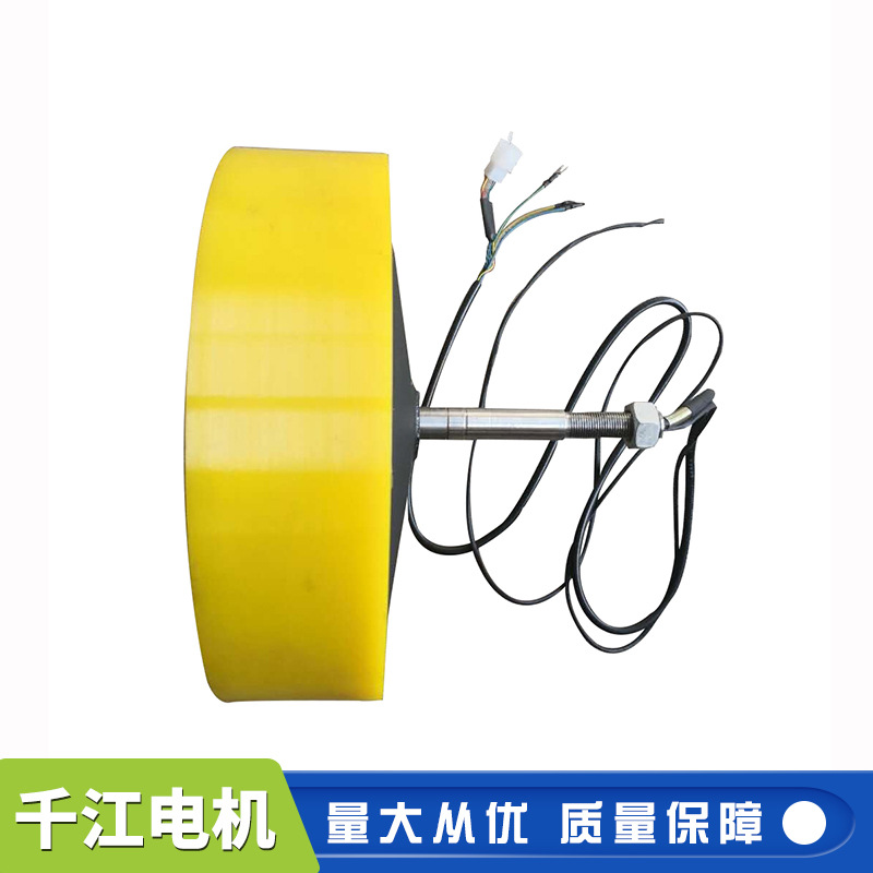 批发供应6.3英寸机器人电机 直流无刷伺服轮毂电机服务机器人电机