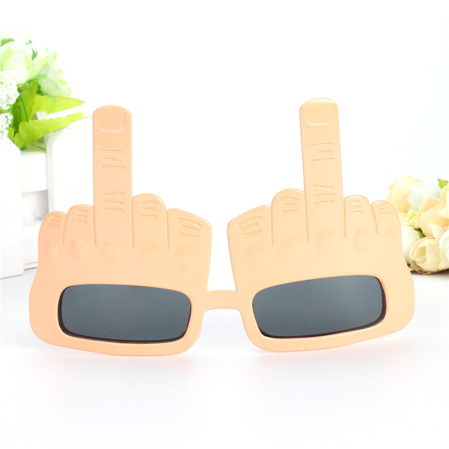 Vertical Middle Finger Funny Glasses Gift Personality Pack Force FUCK Funny Props Parody Toys Pack B Party Supplies