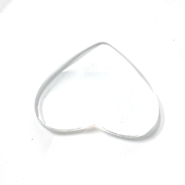Transparent time gemstone patch crystal heart-shaped round water…