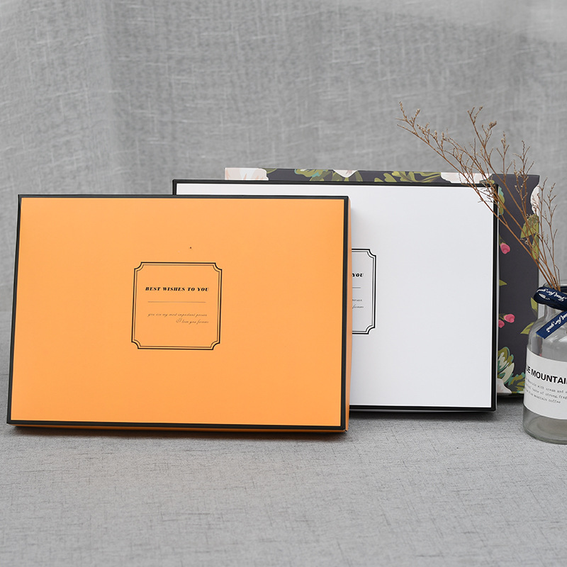 Factory direct spot cover folding box underwear bra scarf scarf packaging box