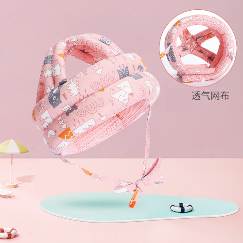 Baby anti-fall head protection pad, baby toddler anti-fall pillow, head protector, anti-fall cap, children's anti-collision cap, summer breathable