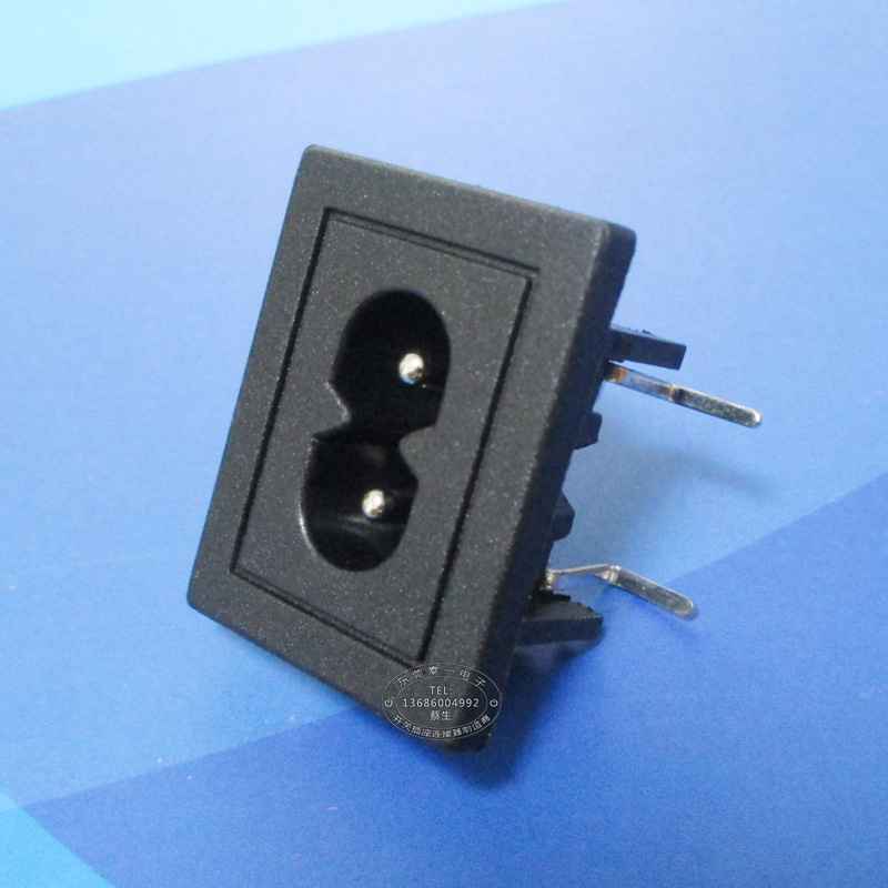 美容仪适配器AC输入两芯母座31*24大8字口2.5A交流电插座DB-8P2