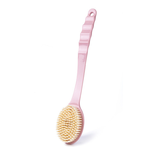Single-sided long-handled soft-bristled bath brush, mud rub, bath brush, back rub, no need to ask for help, bath ball brush