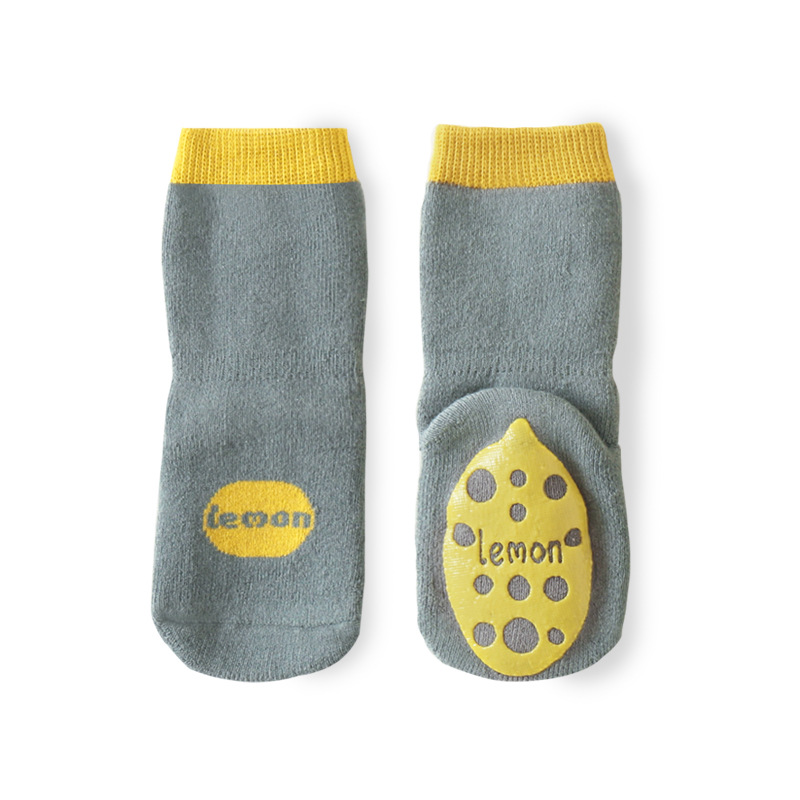 Calcetines para niños de 21 años Otoño e Invierno bebé recién nacido Calcetines antideslizantes para el piso calcetines gruesos forrados de lana