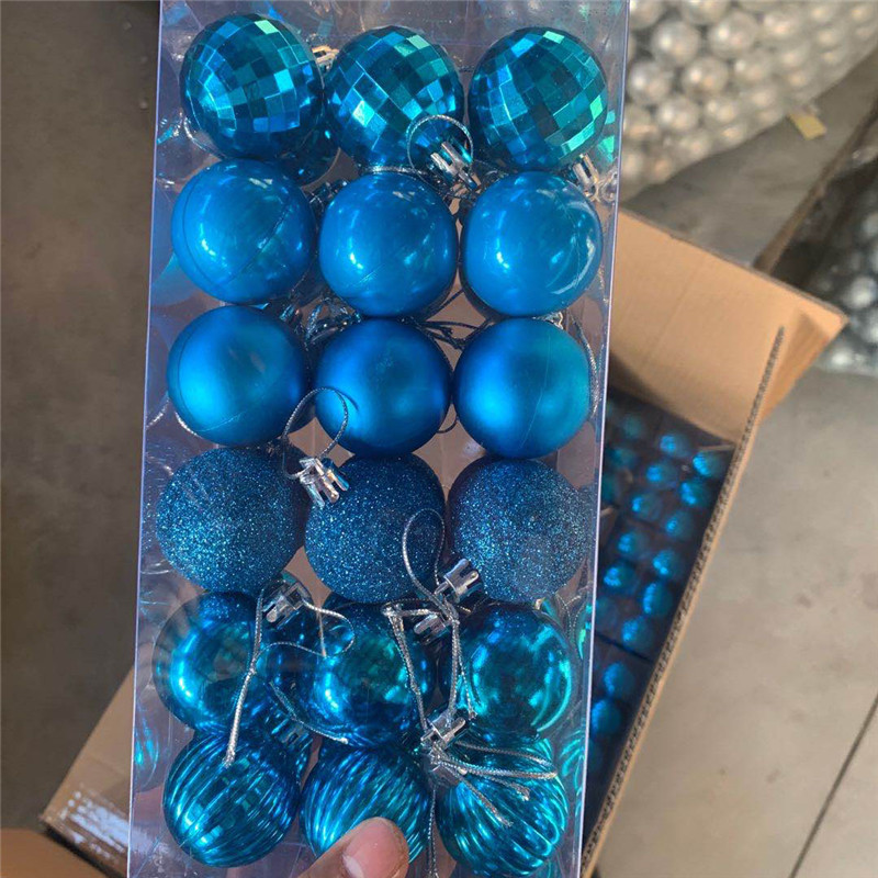 Amazon 36 bolas de Navidad traje 4cm Decoraciones de Navidad árbol de Navidad bolas decorativas bolas de forma especial