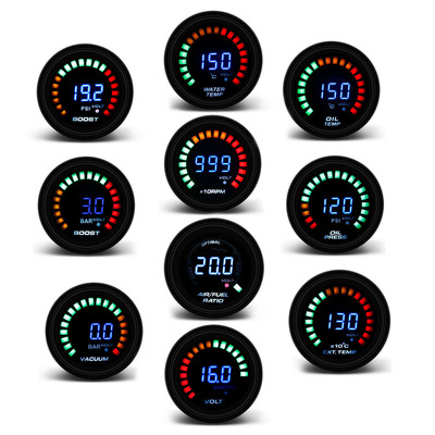 产地货源新款汽车改装转速水温监测电压增压表带传感器|ms
