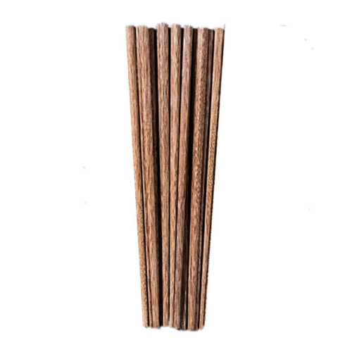 Chicken Wing Wood Chopsticks Household Paint-Free Wax-Free Wooden Long Quick Chopsticks Chinese Restaurant Solid Wood Tableware Set of 10 for Family