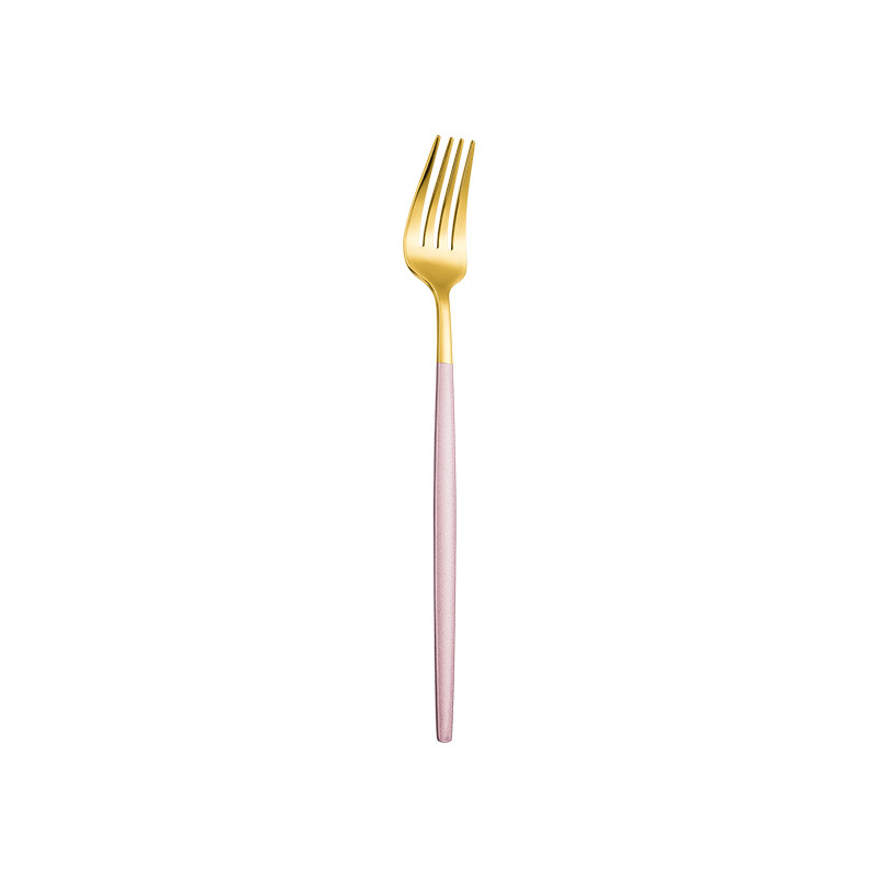 핑크 골드 디저트 포크