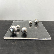 现代简约北欧亚克力星球摆件金属球装饰托盘样板房售楼处软装饰品