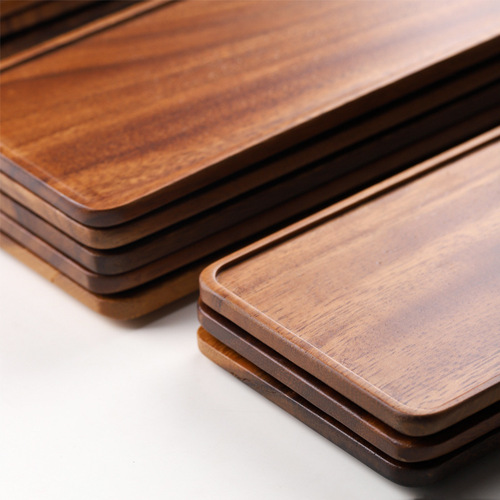 South American walnut tray solid wood tea tray afternoon tea fruit tray coffee shop snack tray cross-border