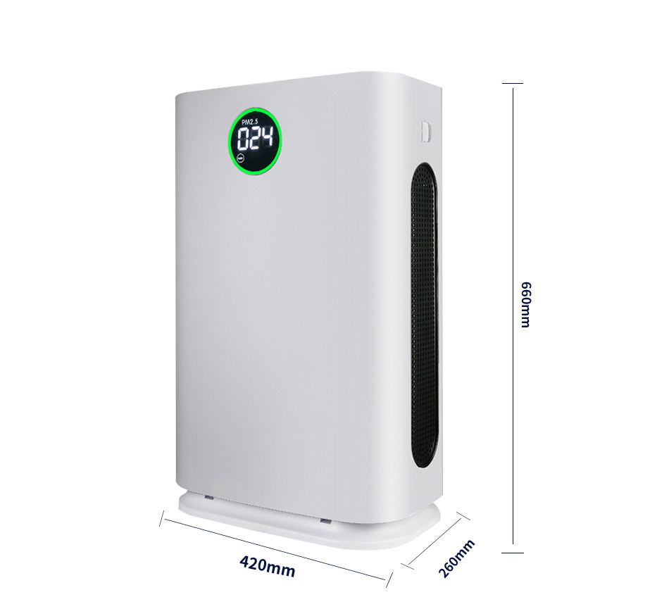 Filtro purificador de aire universal de eficiencia media HEPA con carbón activado, sistema de aire fresco, cartucho compuesto