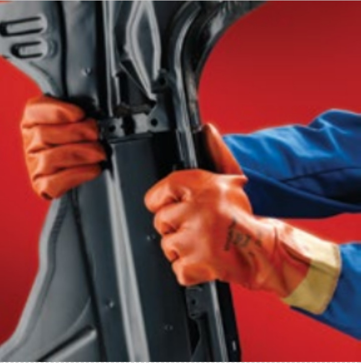 安思尔（Ansell）28-360 耐油抗割全涂丁腈橡胶手套 金色安全袖筒