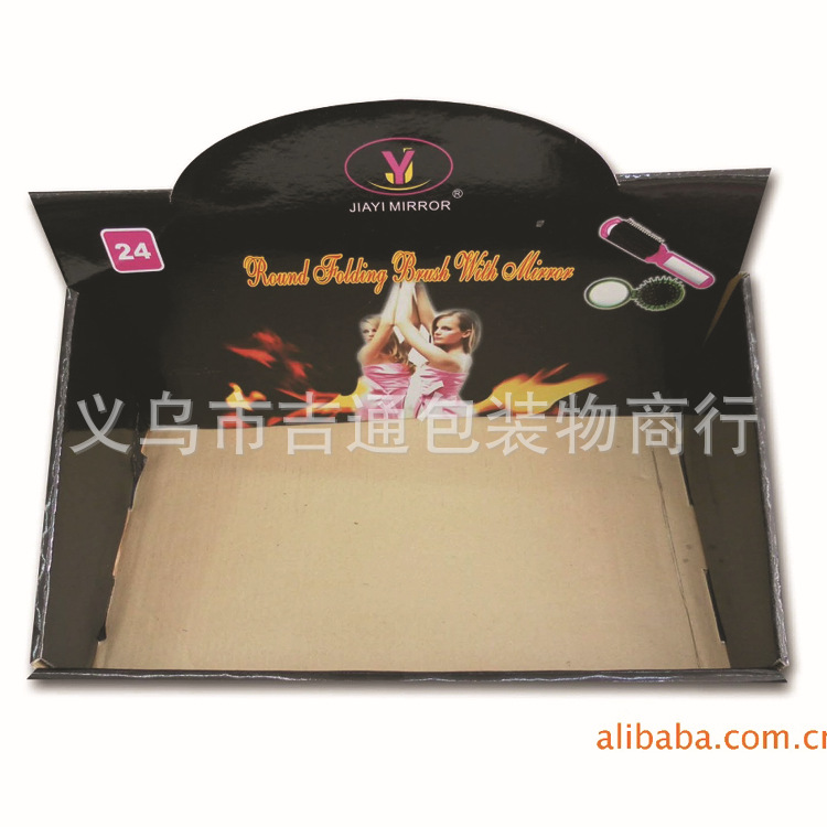 荧光笔化妆品指甲油橡皮筋瓦楞纸盒展示盒纸盒包装礼品盒