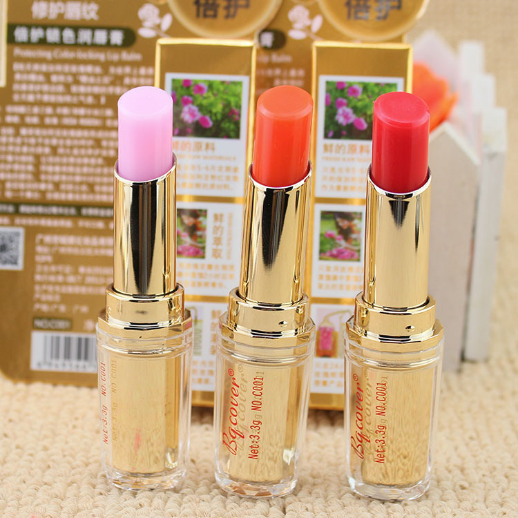 Peiqiao cover C001 rose essential oil temperature lipstick is not easy to decolorize color lipstick