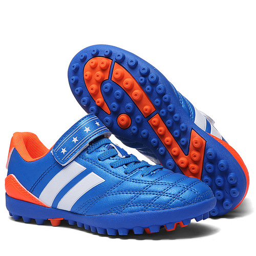 Spring and Autumn New Men's and Women's Football Shoes Outdoor Competition Grass Training Sports Shoes Broken Spike Velcro Running Shoes