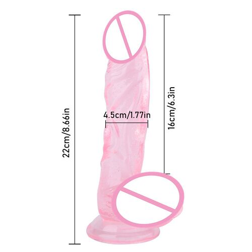 F143 Triangular Wearable Big Cute Simulation Penis Sleeve, Wearable Penis Leather Pants – Women's Lesbian Fetish Toy F19