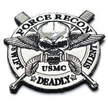 USMC海豹陆战队魔术贴胸章 美侦刺绣布贴臂章 迷彩服贴章绣章