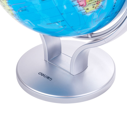 Deli 2174 globe 720° universal dual-axis rotating 20cm earth large student teaching version globe