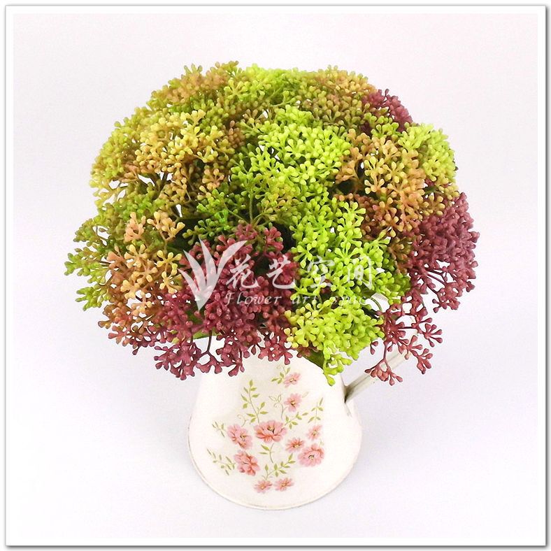 Simulation Plant 6 Fork Wild Fruit Home Decorations Plant Wall Countertop Office Photography Props Simulation Flower