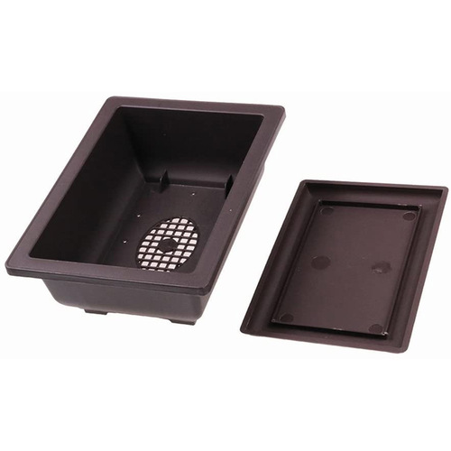 Amazon square rectangular imitation purple sand flower pots succulent flower pots bonsai pots small potted plastic flower pots wholesale
