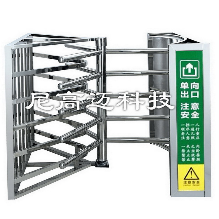 景区单向门半高单限转闸不锈钢单向门半身高梳状单象滚闸厂家直供