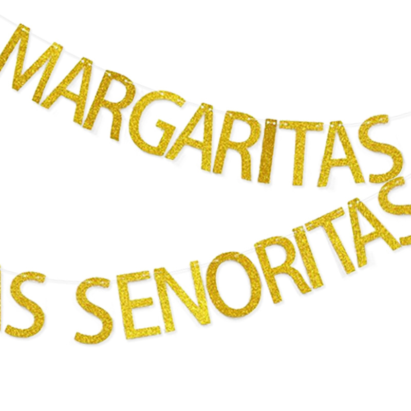 Fiesta de la boda banderas margaritas senoritas Garland atmósfera decoración suministros