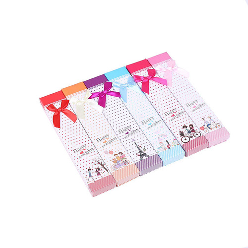 Butterfly knot necklace ring earrings bracelet packaging box exquisite gift box 7*9*2.5 jewelry box accessory box batch