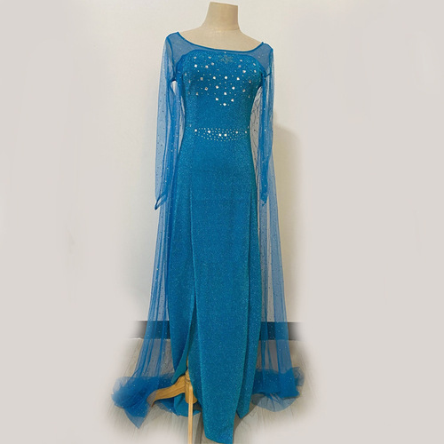 Halloween foreign trade Frozen adult dress Elsa Princess stage wedding dress dress