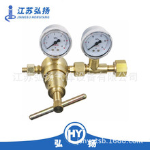 高品质氮气高压调压减压器YQD-370全铜氧氢气空气减压阀压力表