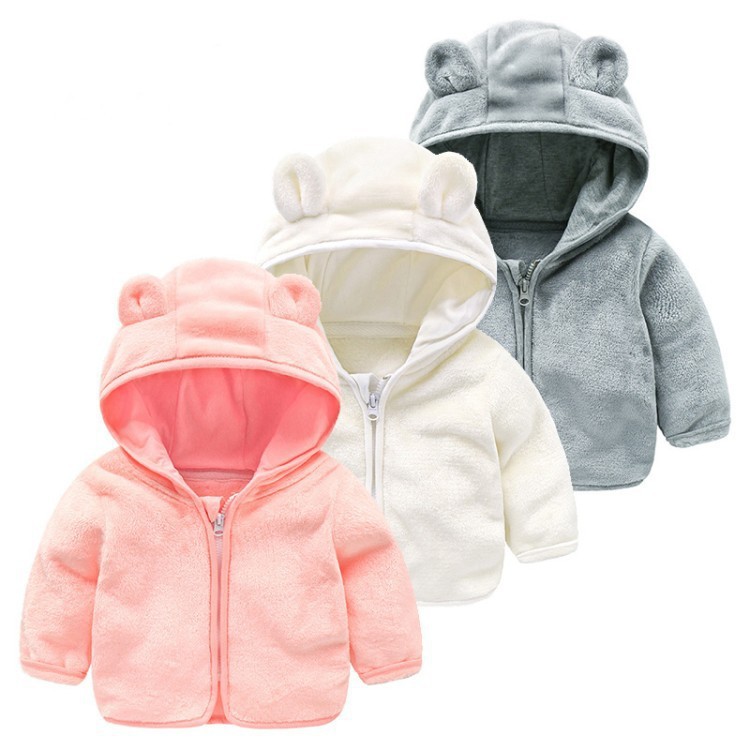 Children's Clothing for Baby Girls, Autumn and Winter Clothing, Cute Baby Girl Plush Outwear, 0-1-2-3 Year Old Princess Baby Sweater