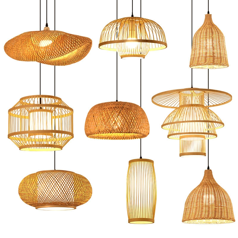 Bamboo light, lampshade, lights, creative Japanese flashlight, ceiling lamp, Chinese style