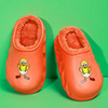 Small and small children plus velvet children's cave shoes Children's printed waterproof cotton drag cute cartoon warm children's cotton shoes wholesale