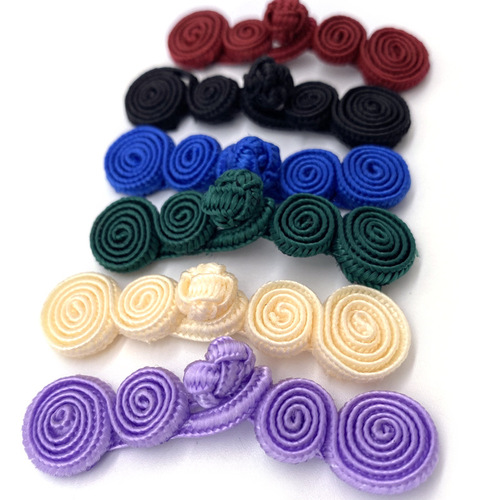 Sussex dyeable two-wheel buttons nylon gourd buckles children's cheongsam and Tang suit two-wheel three-wheel four-wheel buttons