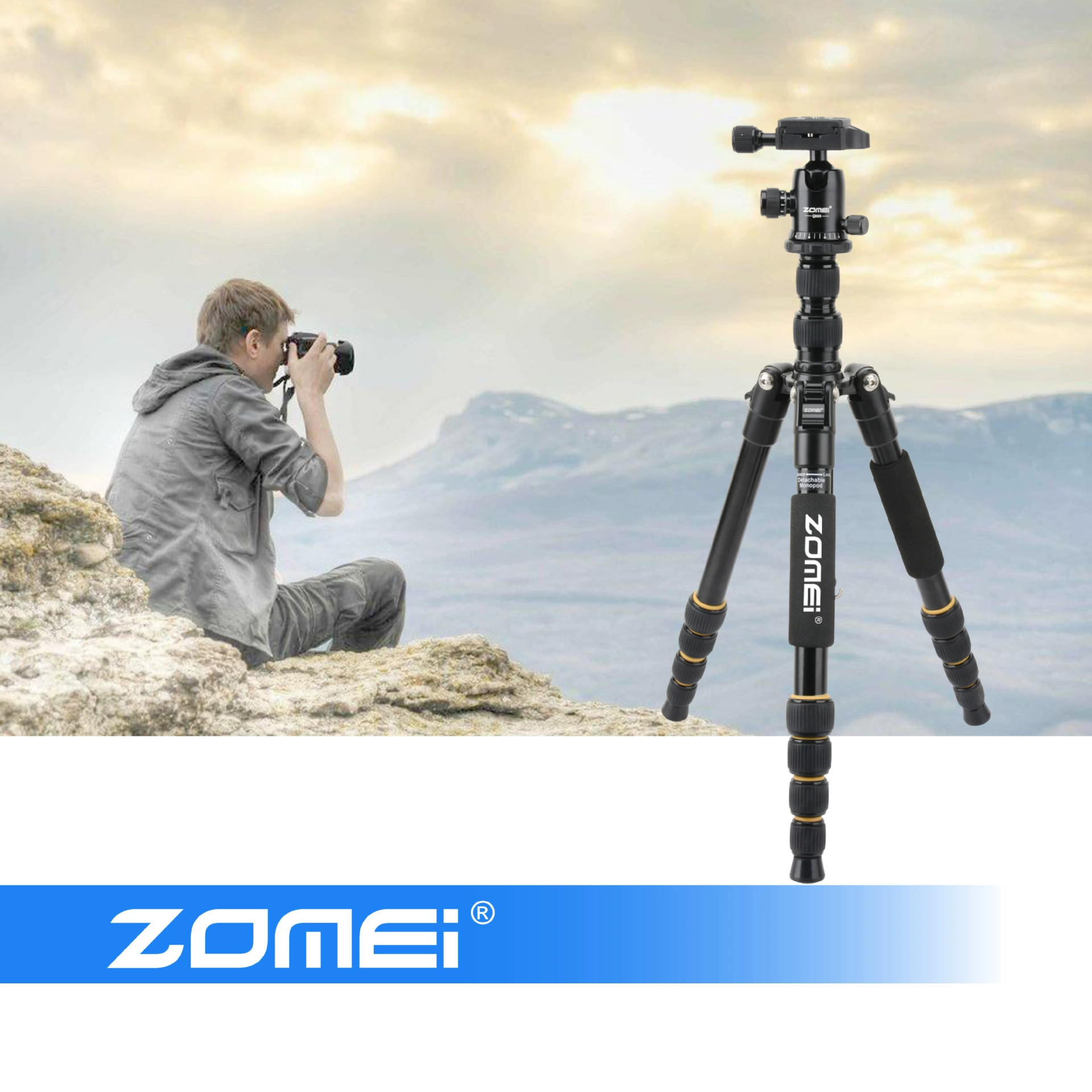 Штатив SLR мини Одиночная камера кронштейн мобильный телефон живая поддержка Q666 фотография камера Открытый портативный тип пола