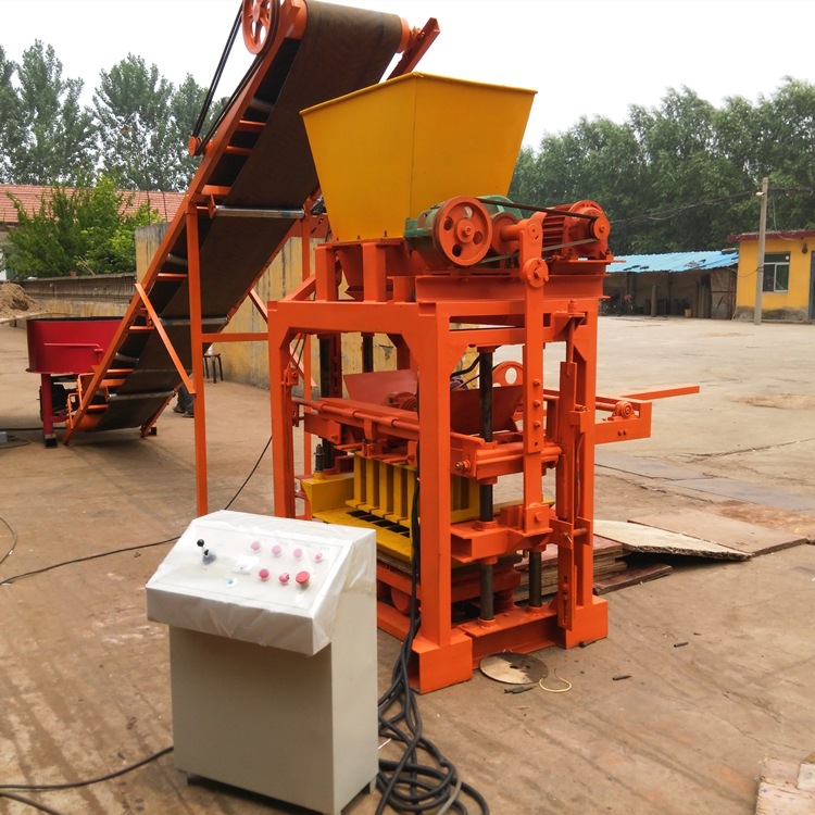 厂家供应小型半自动砌块成型机免烧砖机生 产空心砖花砖机