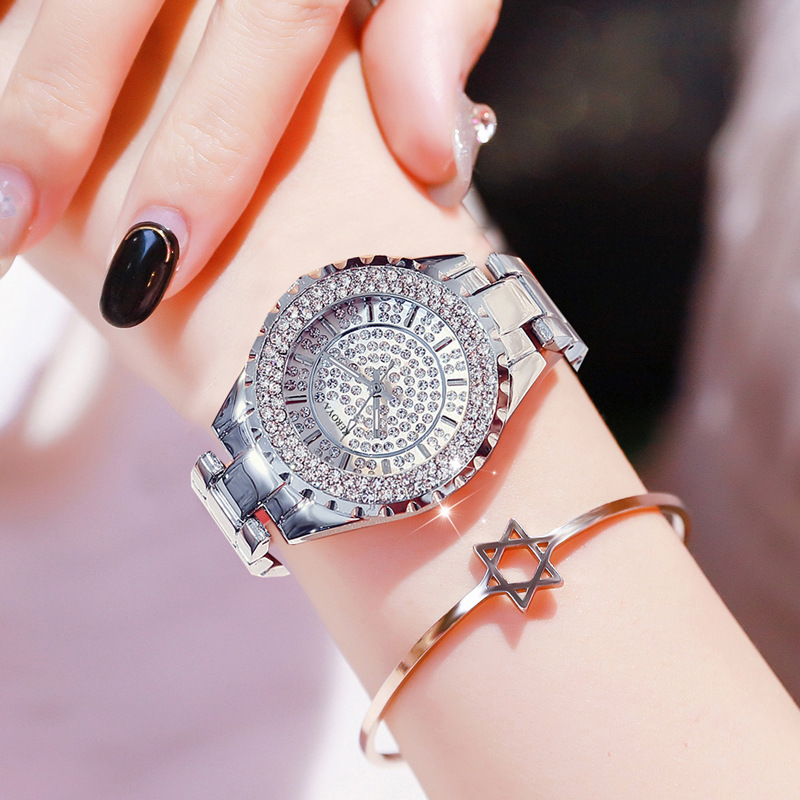 Hot New Hot-Selling Watch Manufacturer Direct Sales Foreign Trade Watch Gypsophila Watch Full of Diamonds Women's Watch Dropshipping Fa0280L