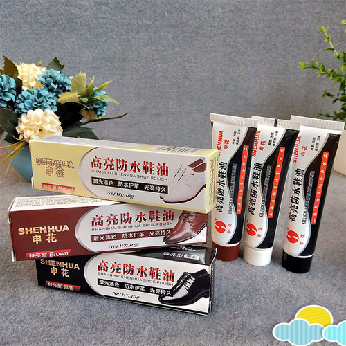 Direct supply of leather shoe polish Shenhua solid leather shoe polish colorless shoe polish cleaning care suitable for oil stall supply