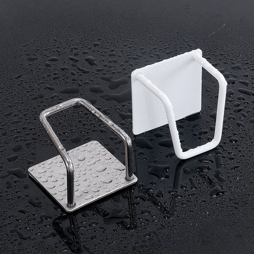 304 stainless steel sponge rack without punching sink sponge drain rack steel ball rag sponge storage rack wholesale