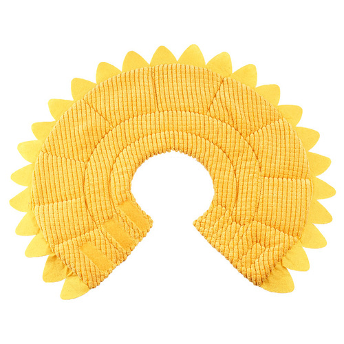 Cross-border sunflower collar, cotton-filled Elizabethan collar, pet anti-licking collar, manufacturer wholesale