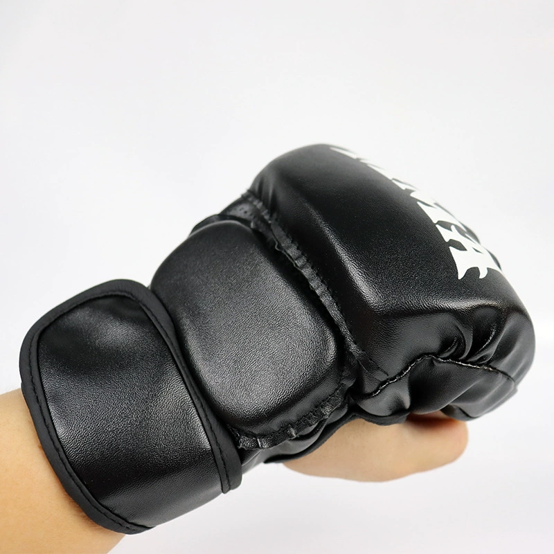 Gloves, boxing sandbag, purse for training, fingerless, E18