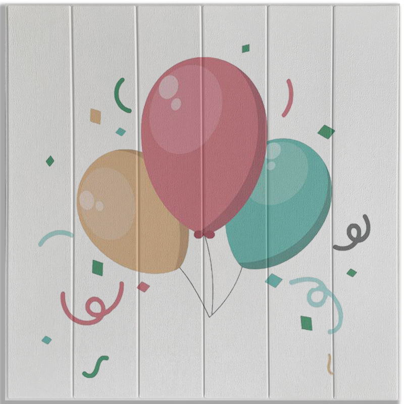 CC2020-70cm x 70cm 작은 풍선 나뭇결 70 수직