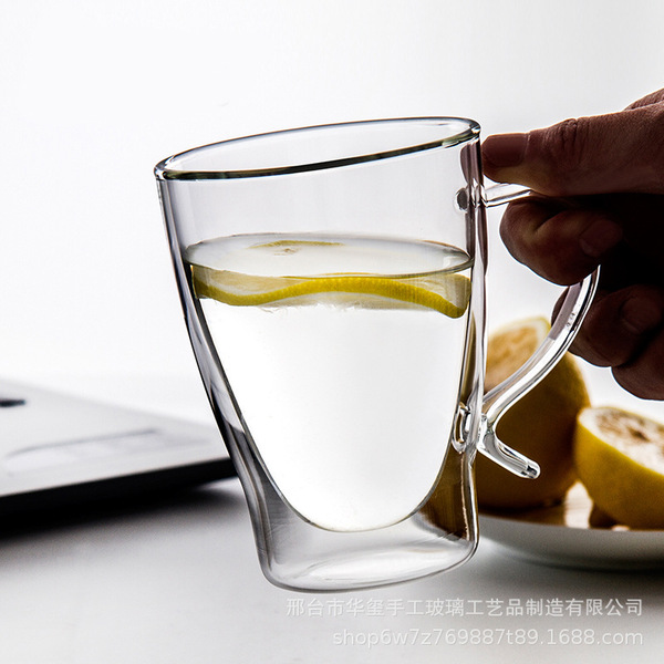 High borosilicate glass coffee cup