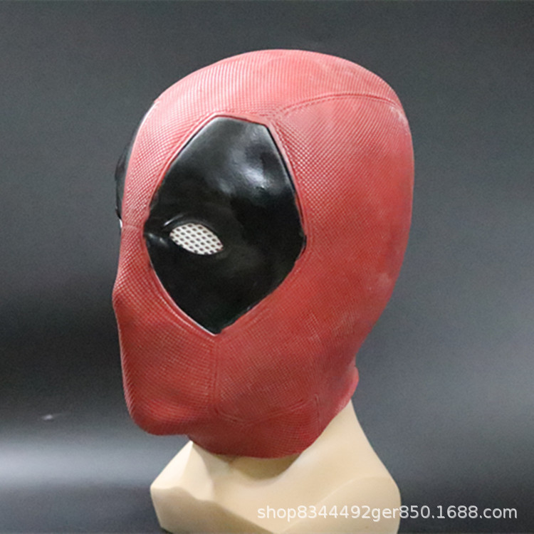 Die-esperando de látex sombrero Marvel película Deadpool morir esperando sombrero máscara Cosplay accesorios de Halloween