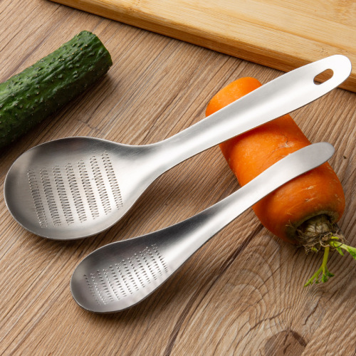 Spoon-type ginger grinder for grinding wasabi and mustard food supplement, carrot grinder for grinding 304 stainless steel grinder for grinding garlic paste