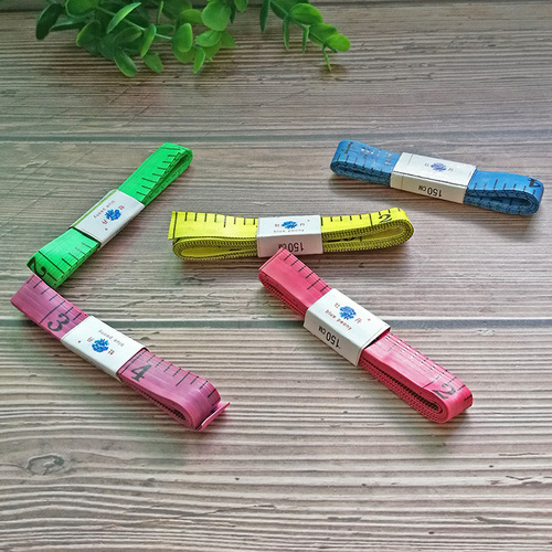 Colorful soft ruler for measuring bust, waist measurement, small measuring tape, mini clothes measuring meter, measurement ruler