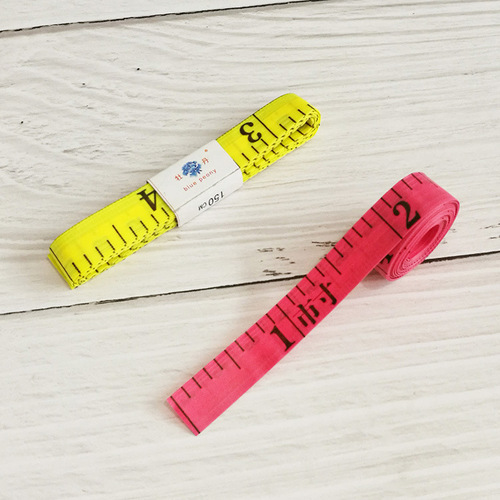 Colorful soft ruler for measuring bust, waist measurement, small measuring tape, mini clothes measuring meter, measurement ruler