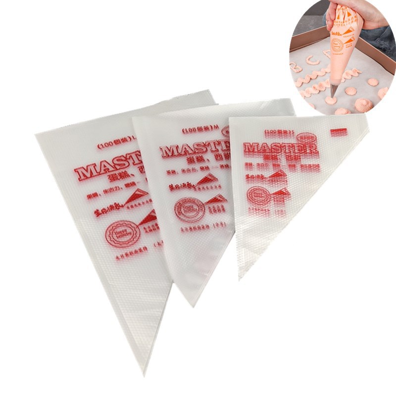 Bolsa de pastelería desechable de gran tamaño pequeño pastel de crema bolsa de pastelería mermelada de chocolate bolsa de ordeño herramienta de pastelería