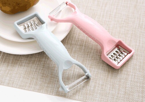 Thickened Nordic color multi-functional double-ended paring knife dual-purpose peeler plane grater wholesale