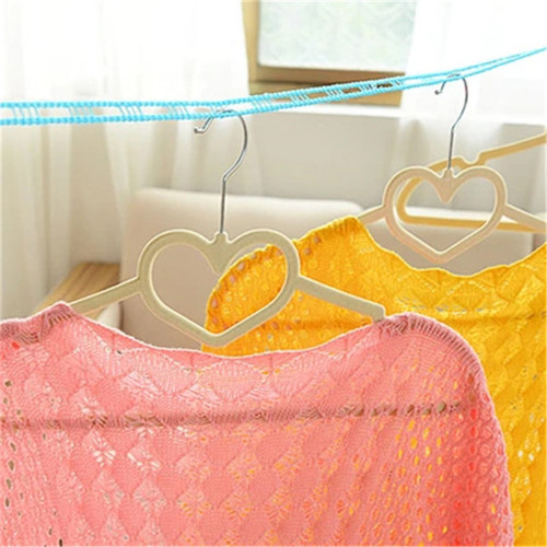 Travel supplies portable non-slip nylon clothesline hanging rope thickened windproof clip outdoor indoor quilt