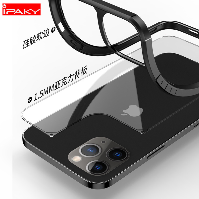 Aplicable a Apple 12promax teléfono móvil Shell transparente iPhone12pro funda protectora resistente a la caída 12mini nuevo shell